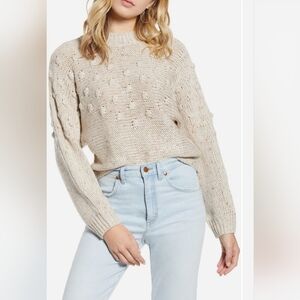 Women's BP Bubble Stitch Mock Neck Sweater XS